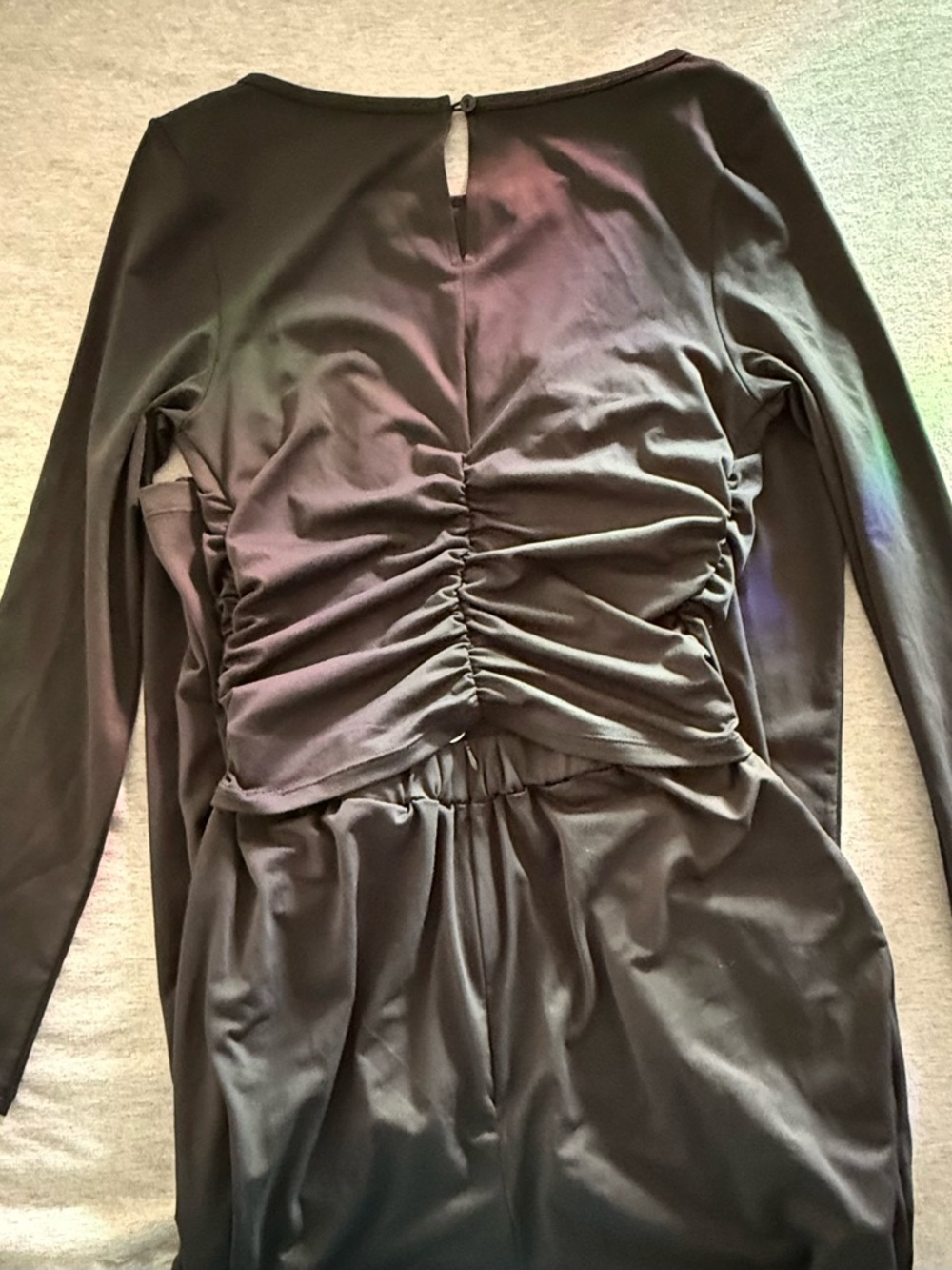 HALARA Black Long-Sleeve Wide-Leg Jumpsuit - Picture 4 of 10